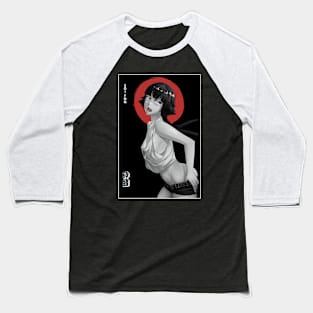 Female Shinigami Captain Simple Black Red And White Baseball T-Shirt